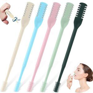 Brand New – Nose Hair Trimmer 5 Pcs 2-in-1 Manual Double-Sided Nasal Hair Cutter